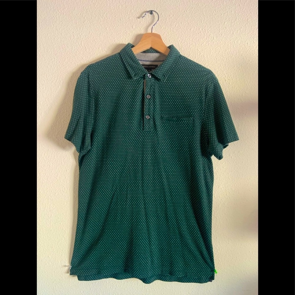 Mens Polo Tee , Size (M), Brand (Banana Republic).